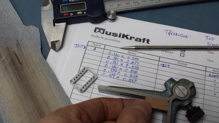 Audio MusiKraft Wood Inserts Construction Parameters