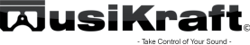 Audio MusiKraft Horizontal Black Logo